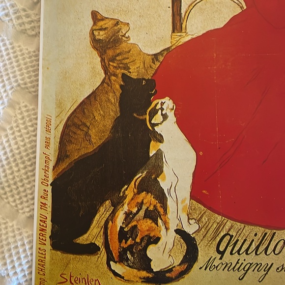 Vintage French Poster! Lait Pur Sterilise! Colorful ready to be framed! - Picture 9 of 12